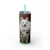 Skinny Tumbler with Straw – 20 oz Stainless Steel Cup