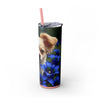Skinny Tumbler with Straw – 20 oz Stainless Steel Cup