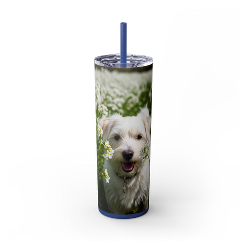 Skinny Tumbler with Straw – 20 oz Stainless Steel Cup