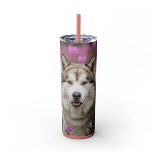 Skinny Tumbler with Straw – 20 oz Stainless Steel Cup