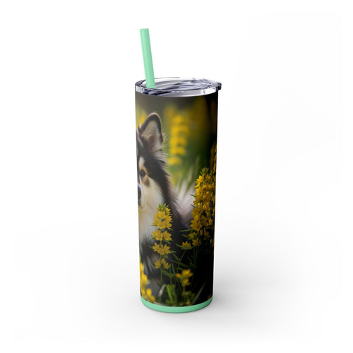 Skinny Tumbler with Straw – 20 oz Stainless Steel Cup