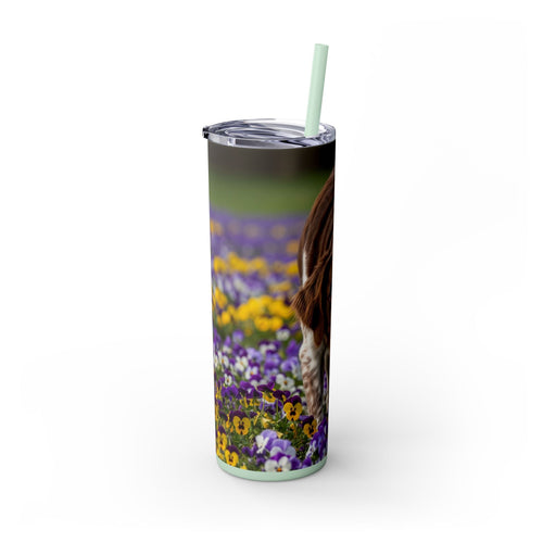 Skinny Tumbler with Straw – 20 oz Stainless Steel Cup