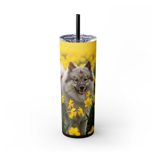 Skinny Tumbler with Straw – 20 oz Stainless Steel Cup