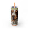 Skinny Tumbler with Straw – 20 oz Stainless Steel Cup