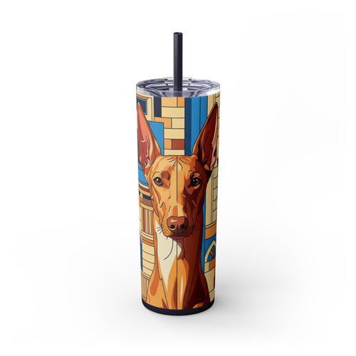 Skinny Tumbler with Straw – 20 oz Stainless Steel Cup