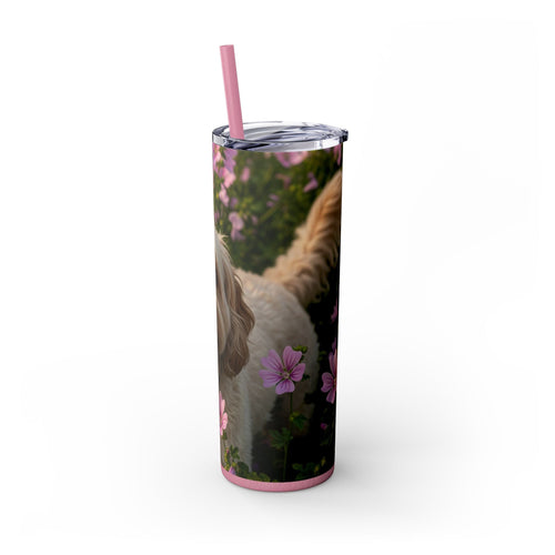 Skinny Tumbler with Straw – 20 oz Stainless Steel Cup