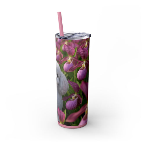 Skinny Tumbler with Straw – 20 oz Stainless Steel Cup