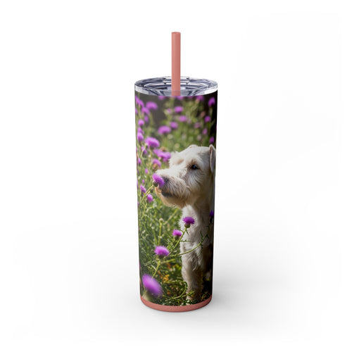Skinny Tumbler with Straw – 20 oz Stainless Steel Cup