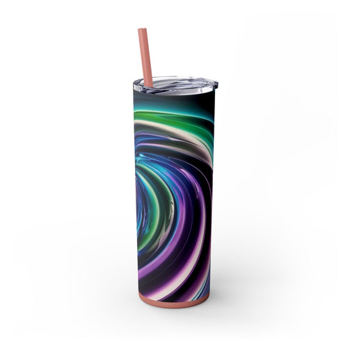 Skinny Tumbler with Straw – 20 oz Stainless Steel Cup