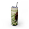 Skinny Tumbler with Straw – 20 oz Stainless Steel Cup