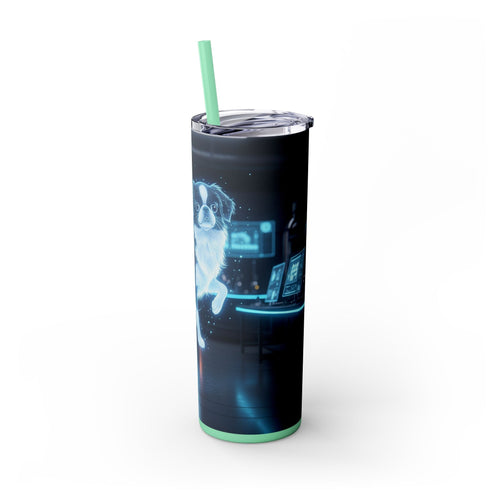 Skinny Tumbler with Straw – 20 oz Stainless Steel Cup