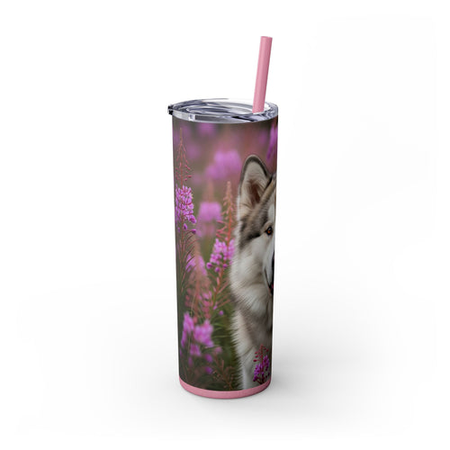 Skinny Tumbler with Straw – 20 oz Stainless Steel Cup
