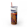 Skinny Tumbler with Straw – 20 oz Stainless Steel Cup