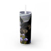 Skinny Tumbler with Straw – 20 oz Stainless Steel Cup