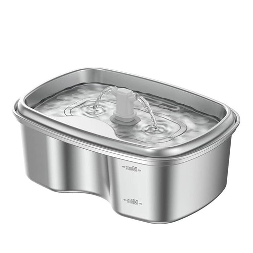 Stainless Steel Smart Pet Water Dispenser with Automatic Circulation and Filtration, Large Capacity Feeder for Cats and Dogs
