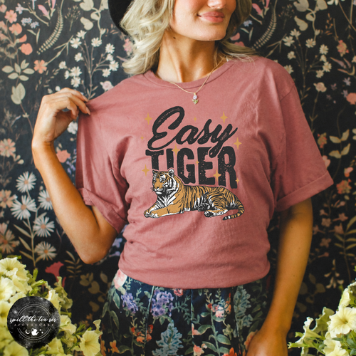 Easy Tiger Tee | Retro Tiger Graphic T-Shirt
