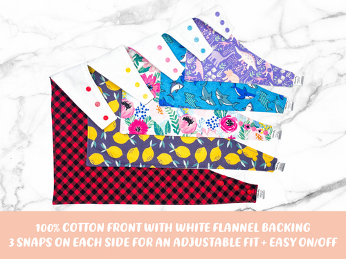 “Mustard Floral” Dog Bandana