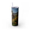 Skinny Tumbler with Straw – 20 oz Stainless Steel Cup