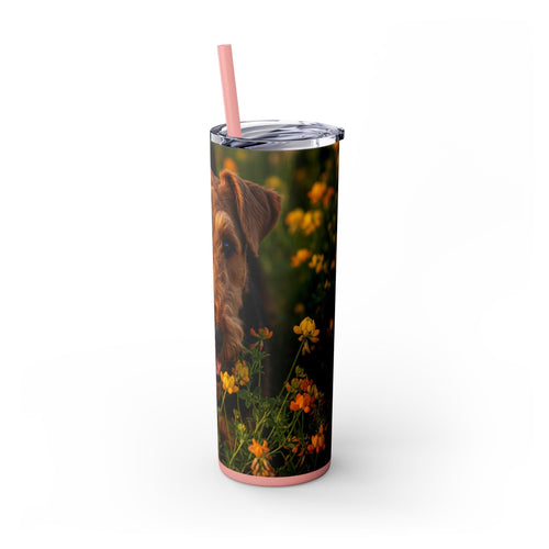 Skinny Tumbler with Straw – 20 oz Stainless Steel Cup