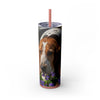 Skinny Tumbler with Straw – 20 oz Stainless Steel Cup
