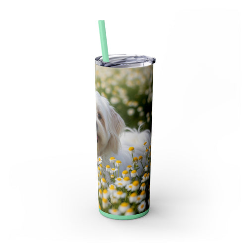 Skinny Tumbler with Straw – 20 oz Stainless Steel Cup