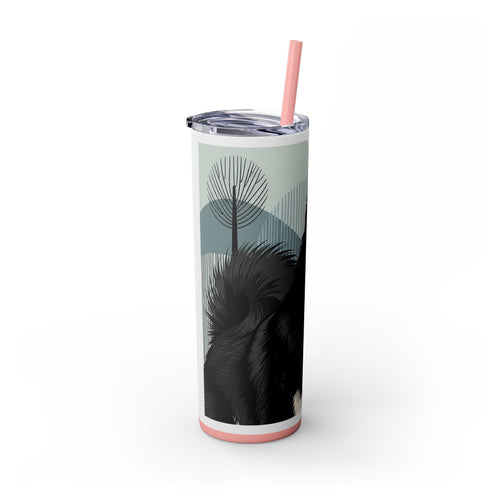 Skinny Tumbler with Straw – 20 oz Stainless Steel Cup