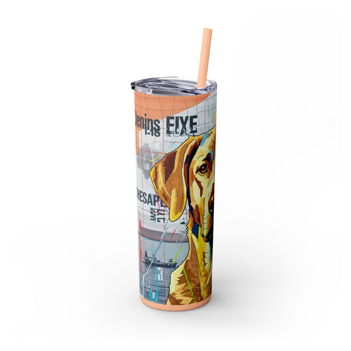 Skinny Tumbler with Straw – 20 oz Stainless Steel Cup