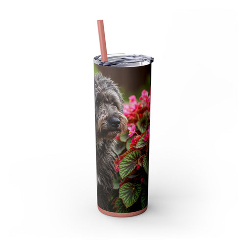 Skinny Tumbler with Straw – 20 oz Stainless Steel Cup