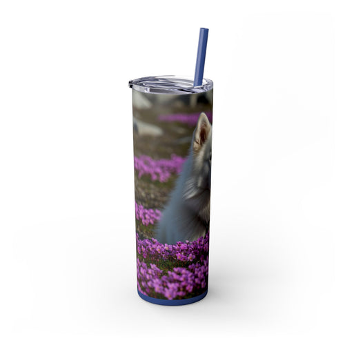 Skinny Tumbler with Straw – 20 oz Stainless Steel Cup