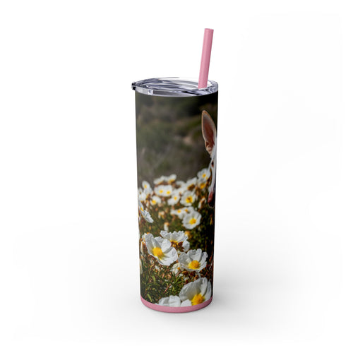 Skinny Tumbler with Straw – 20 oz Stainless Steel Cup