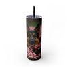 Skinny Tumbler with Straw – 20 oz Stainless Steel Cup