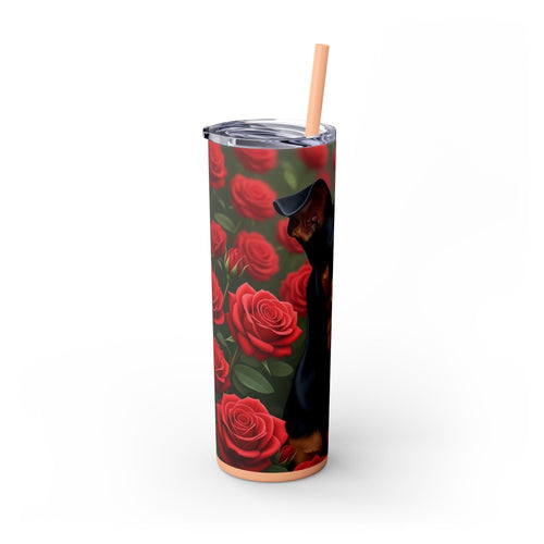 Skinny Tumbler with Straw – 20 oz Stainless Steel Cup