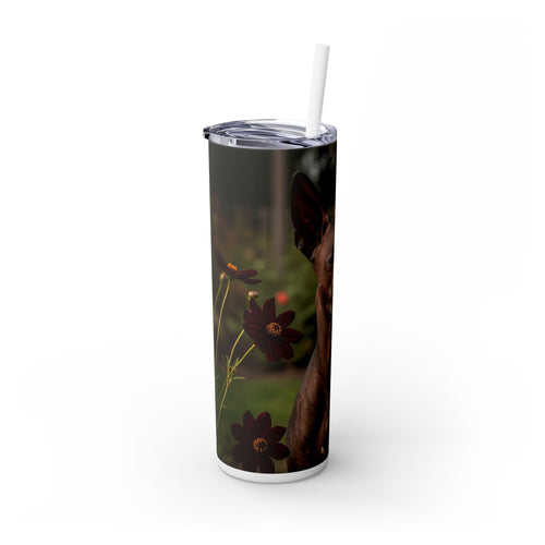 Skinny Tumbler with Straw – 20 oz Stainless Steel Cup