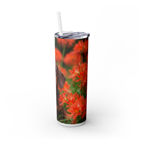 Skinny Tumbler with Straw – 20 oz Stainless Steel Cup