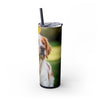 Skinny Tumbler with Straw – 20 oz Stainless Steel Cup