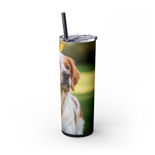 Skinny Tumbler with Straw – 20 oz Stainless Steel Cup