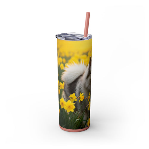 Skinny Tumbler with Straw – 20 oz Stainless Steel Cup