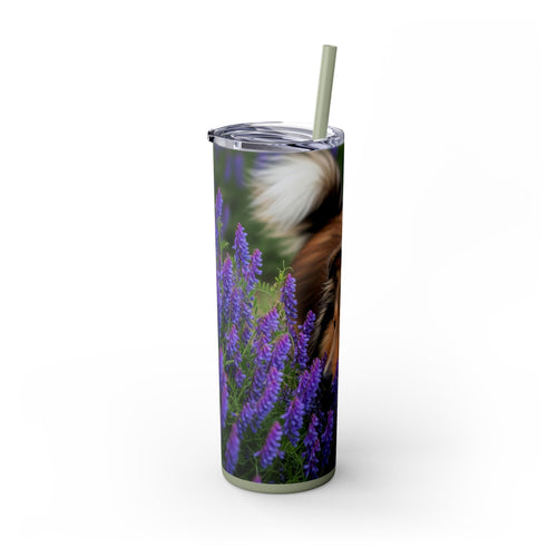 Skinny Tumbler with Straw – 20 oz Stainless Steel Cup
