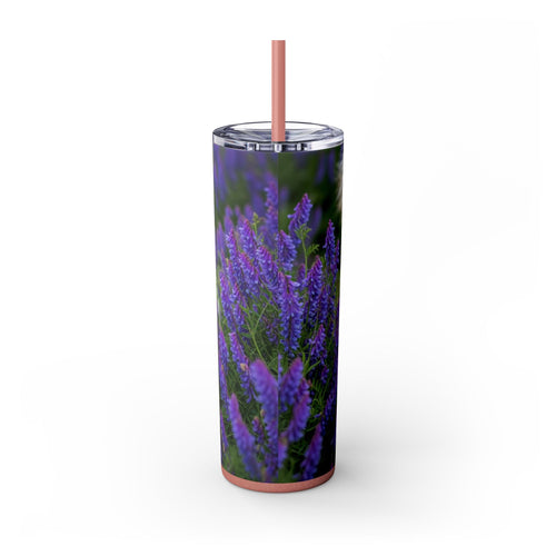 Skinny Tumbler with Straw – 20 oz Stainless Steel Cup