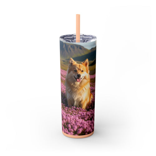 Skinny Tumbler with Straw – 20 oz Stainless Steel Cup