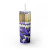 Skinny Tumbler with Straw – 20 oz Stainless Steel Cup