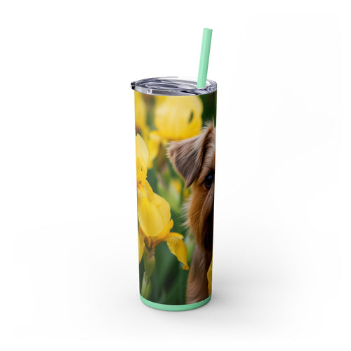 Skinny Tumbler with Straw – 20 oz Stainless Steel Cup