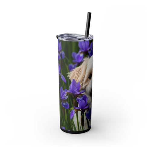 Skinny Tumbler with Straw – 20 oz Stainless Steel Cup