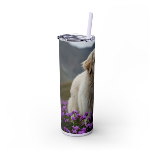 Skinny Tumbler with Straw – 20 oz Stainless Steel Cup