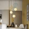Simple Bar Restaurant Study Cafe Macaron Leaf Chandelier