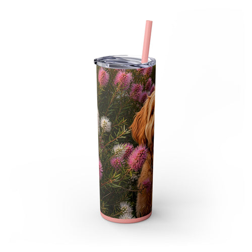 Skinny Tumbler with Straw – 20 oz Stainless Steel Cup