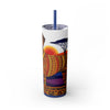 Skinny Tumbler with Straw – 20 oz Stainless Steel Cup