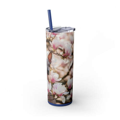 Skinny Tumbler with Straw – 20 oz Stainless Steel Cup