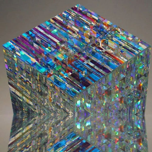 Glass Sculpture Table Furnishing Pieces Of Art Stock