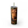 Skinny Tumbler with Straw – 20 oz Stainless Steel Cup